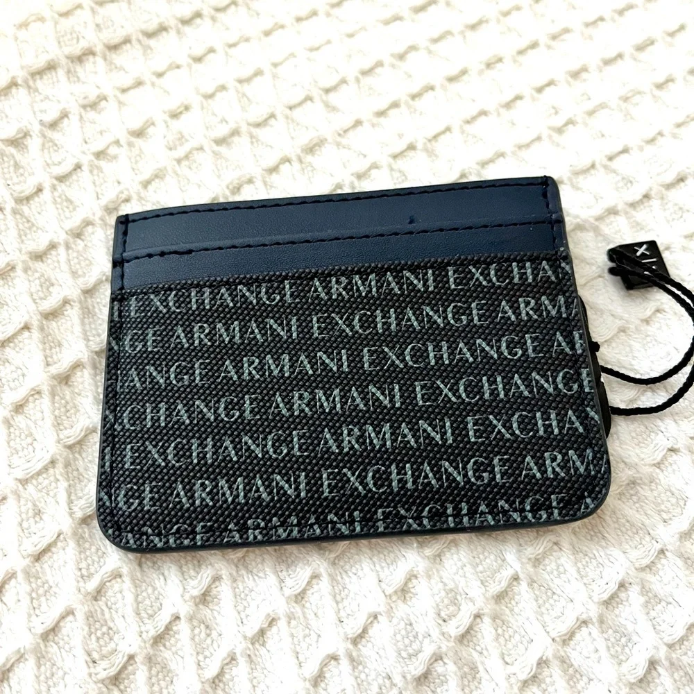 Armani Exchange All Over Logo Card Holder NWT - Picture 2 of 6